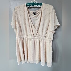 Cream Women's Top